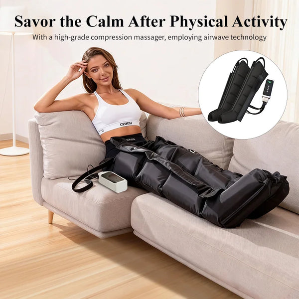 Professional Airwave Pressure Massager — Sequential Leg & Full Body Recovery System