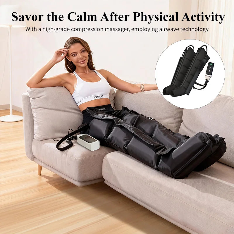 Professional Airwave Pressure Massager — Sequential Leg & Full Body Recovery System